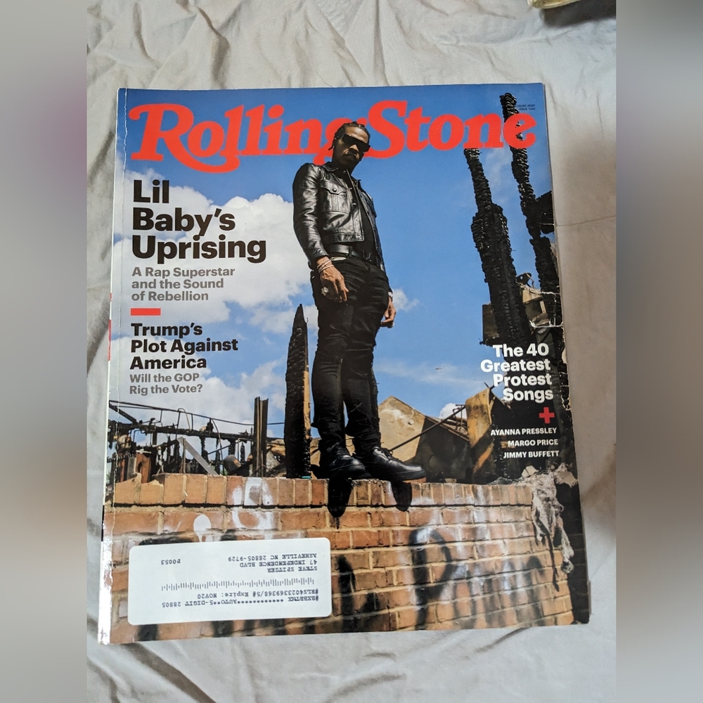 Rolling Stone Magazine August 2020 featuring Lil Baby